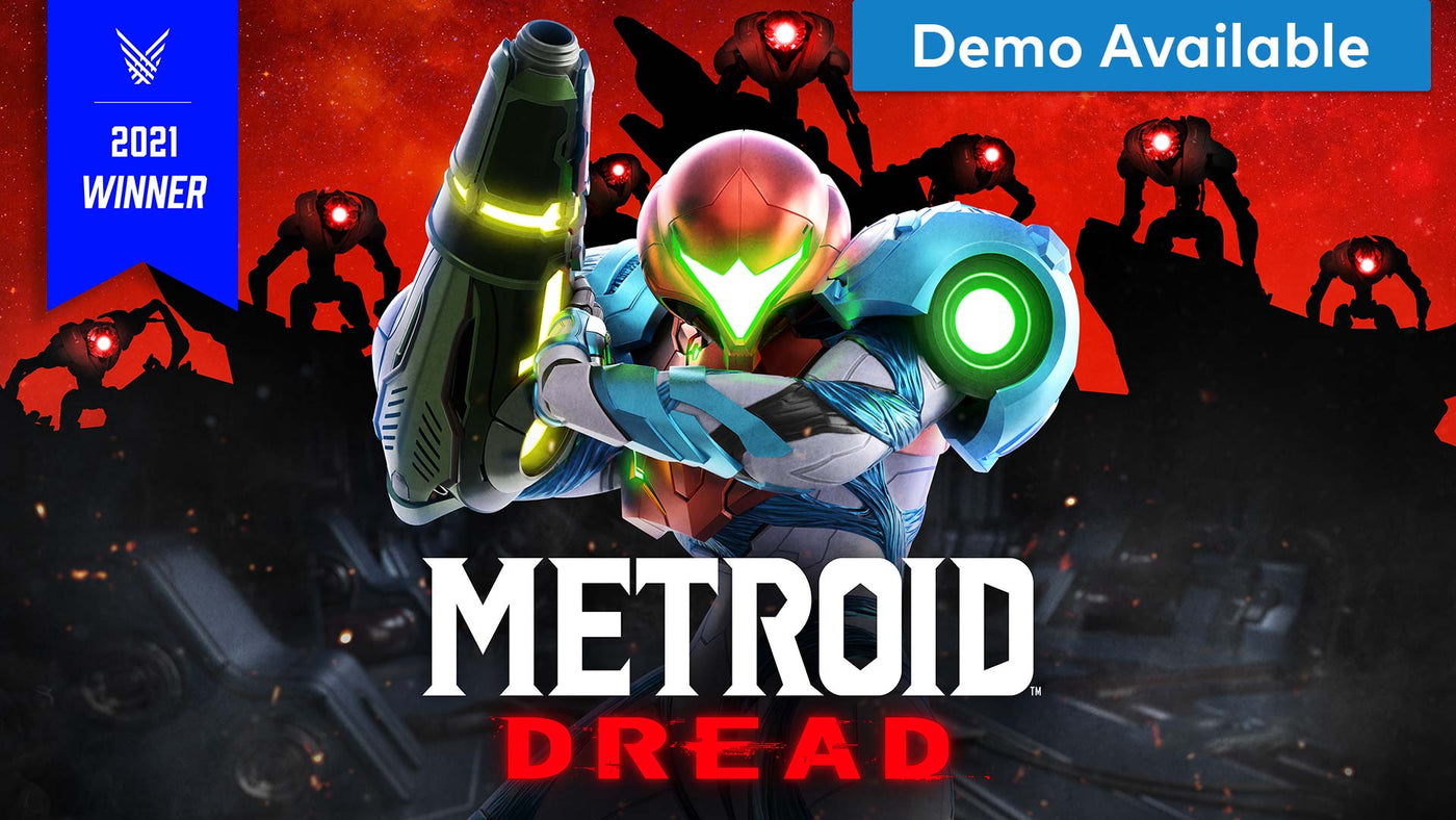Arte oficial de Metroid Dread com Samus Aran, a celebrar os 40 anos da saga Metroid