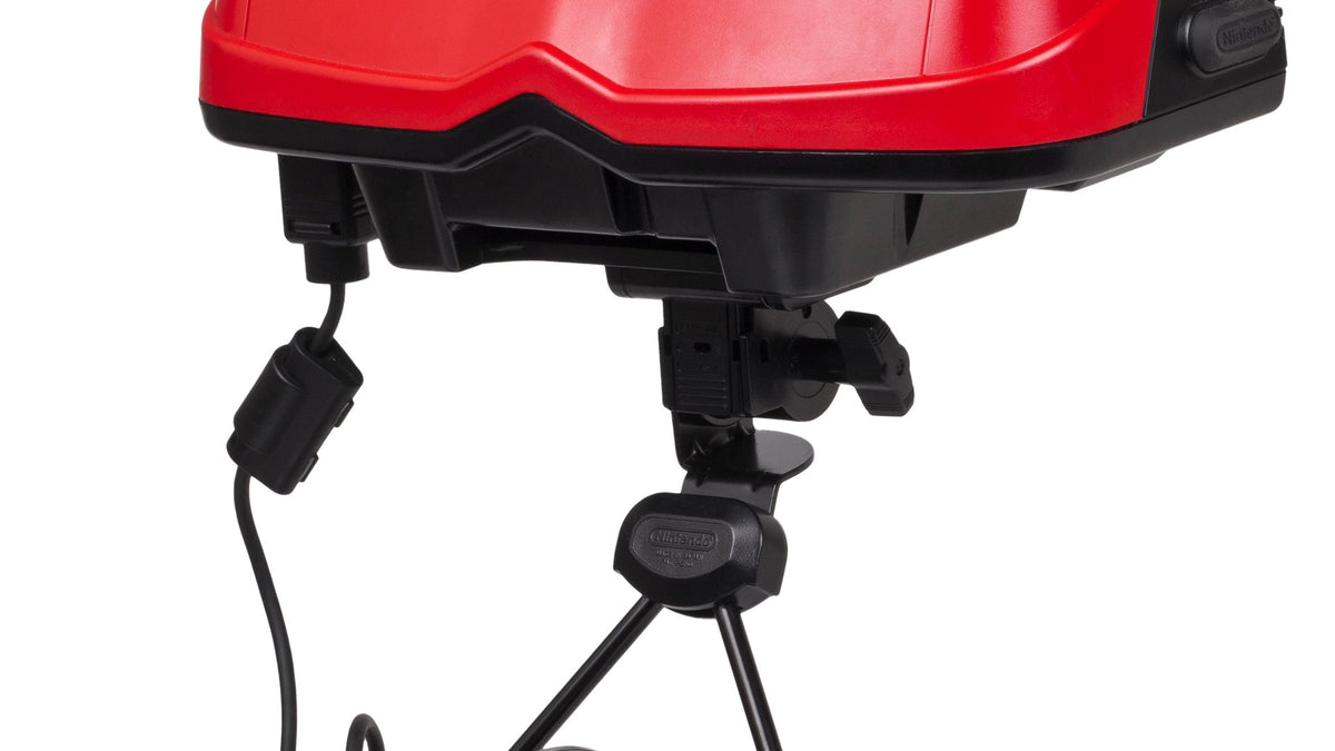 Consola Virtual Boy da Nintendo, protagonista dos jogos cancelados Zero Racers e D-Hopper