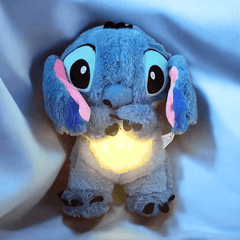 Capsule.pt - Peluche Interativo Stitch - Respira, Brilha e Toca Música - Dormir Bem