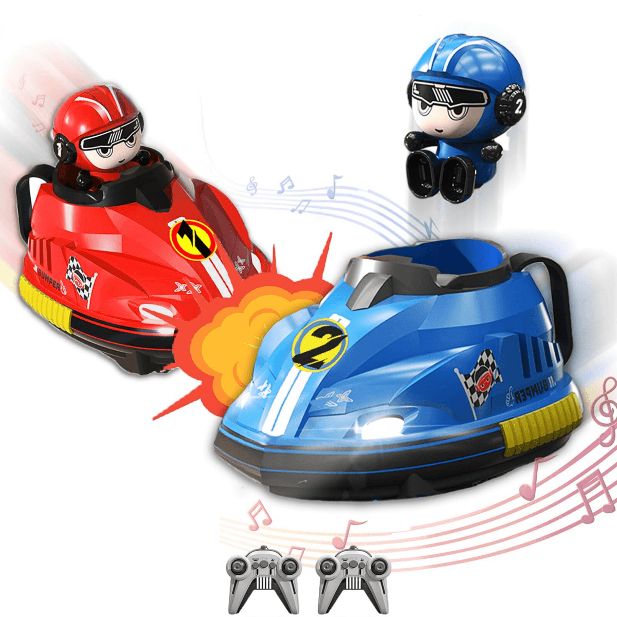 Capsule.pt - Carrinhos de Choque para Duelo - Com Controlo Remoto