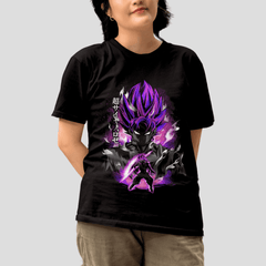 Capsule.pt - T-shirt Dragon Ball "Shadow Warriors" - Goku Black Super Saiyan Rosé