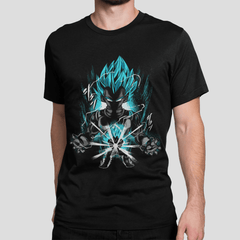 Capsule.pt - T-shirt Dragon Ball "Shadow Warriors" - Vegeta Blue