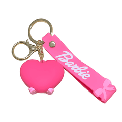 Porta - Chaves Barbie - Coração Rosa e Branco - Capsule.pt