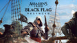 Key art oficial de Assassin's Creed Black Flag Resynced, com Edward Kenway e o navio pirata