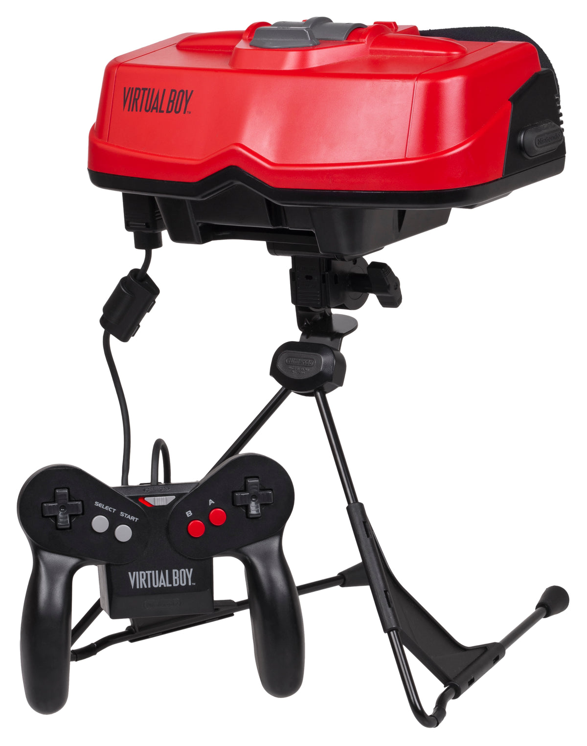 Consola Virtual Boy da Nintendo, protagonista dos jogos cancelados Zero Racers e D-Hopper