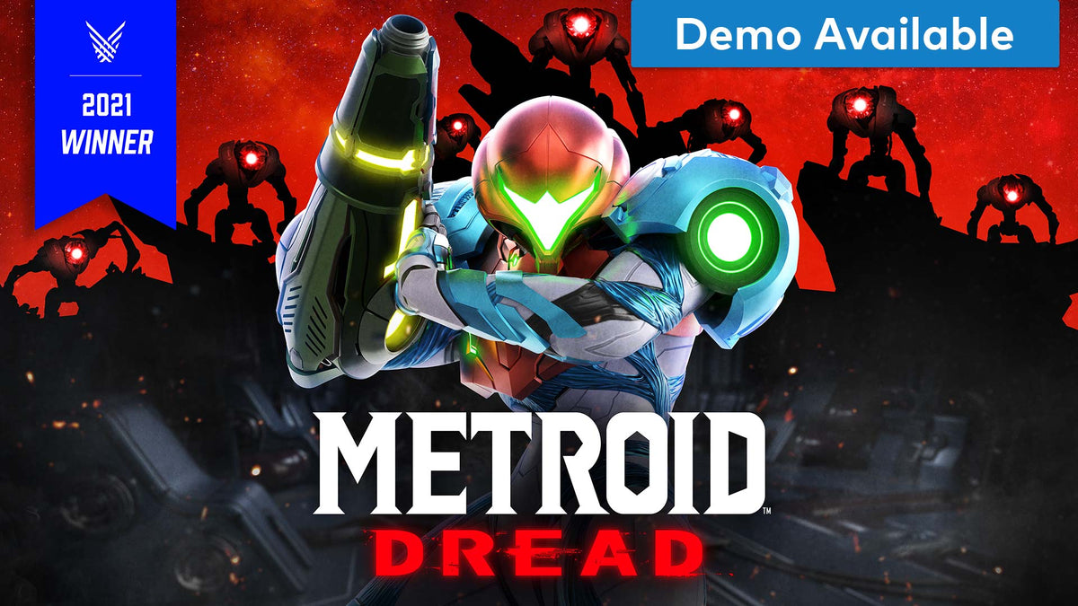 Arte oficial de Metroid Dread com Samus Aran, a celebrar os 40 anos da saga Metroid