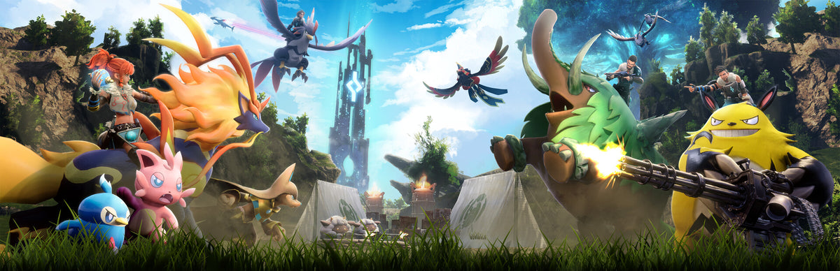 Palworld 1.0: imagem oficial do jogo de captura de criaturas e sobrevivência