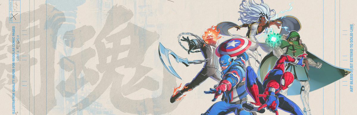Marvel Tokon Fighting Souls, key art oficial do jogo de luta com heróis Marvel