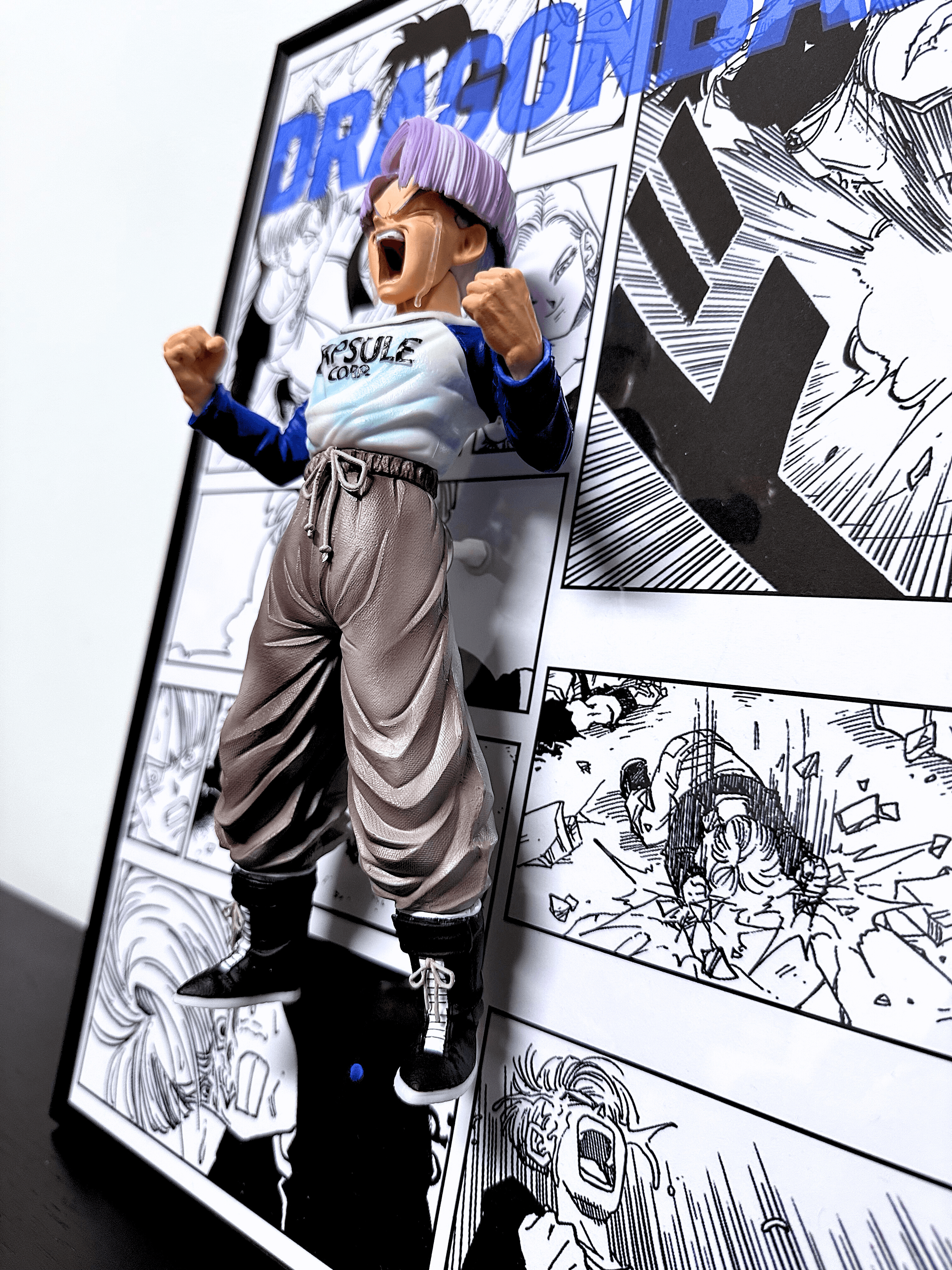 Moldura de Arte 3D CapsuleFrame™ Dragon Ball - Trunks - Capsule.pt