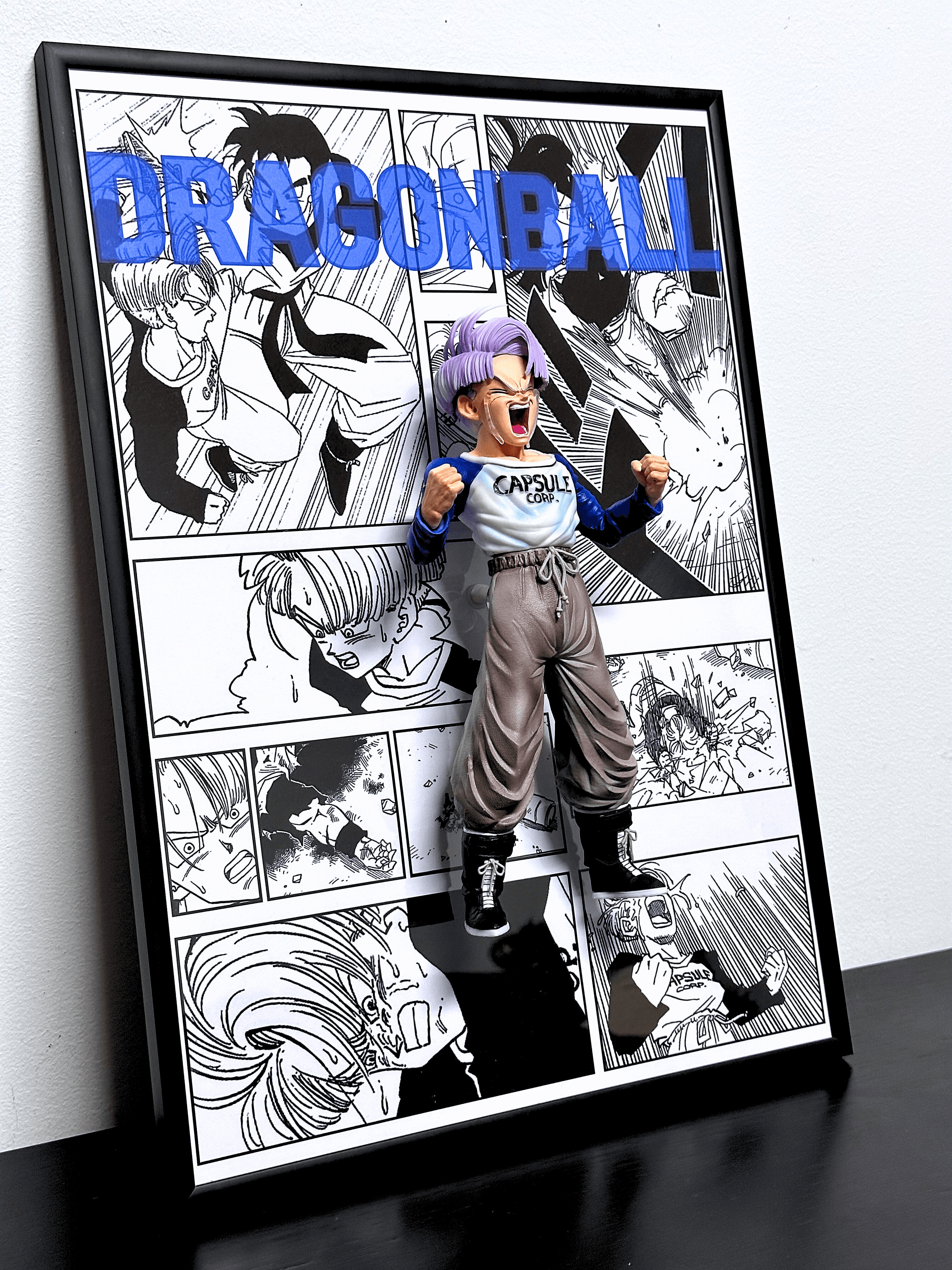 Moldura de Arte 3D CapsuleFrame™ Dragon Ball - Trunks - Capsule.pt