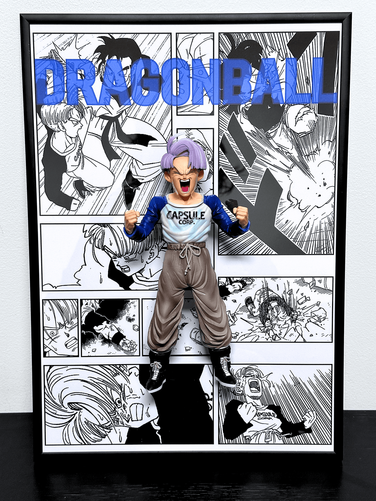 Moldura de Arte 3D CapsuleFrame™ Dragon Ball - Trunks - Capsule.pt