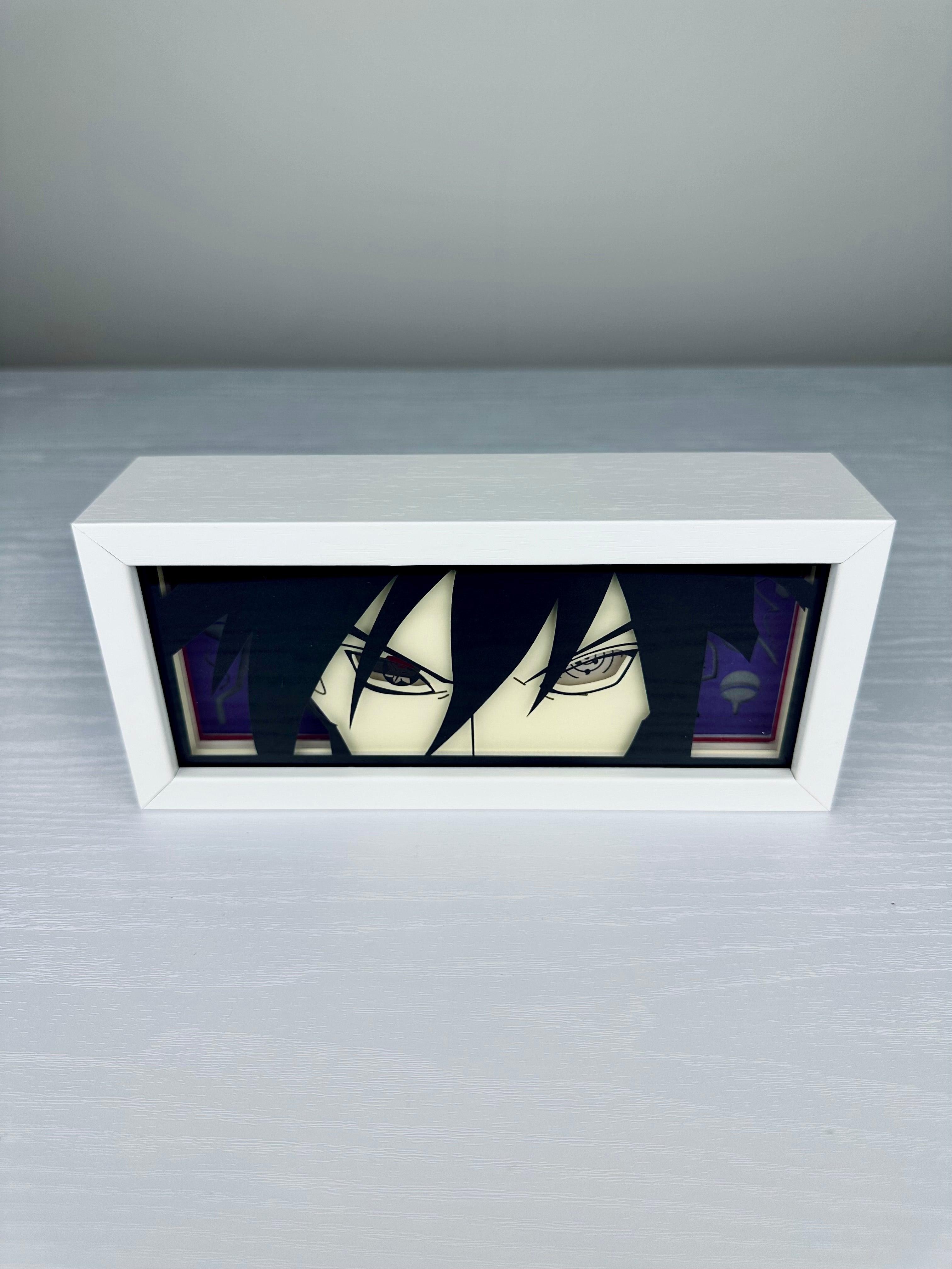 Moldura LED 3D - Sasuke Uchiha - Capsule.pt