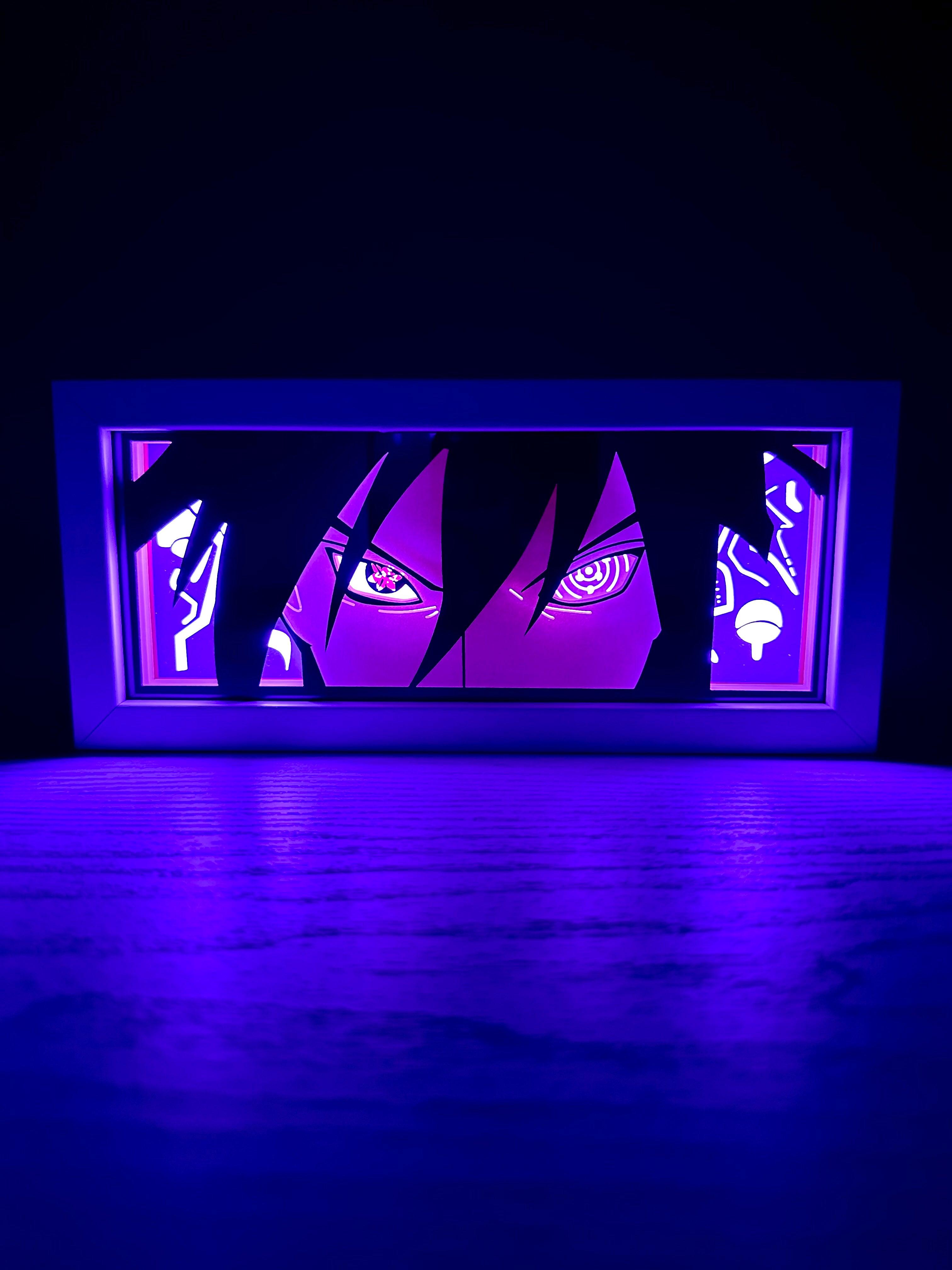 Moldura LED 3D - Sasuke Uchiha - Capsule.pt