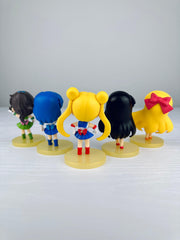 Conjunto Sailor Moon - Navegantes da Lua, Mercúrio, Marte, Júpiter e Vénus - Capsule.pt