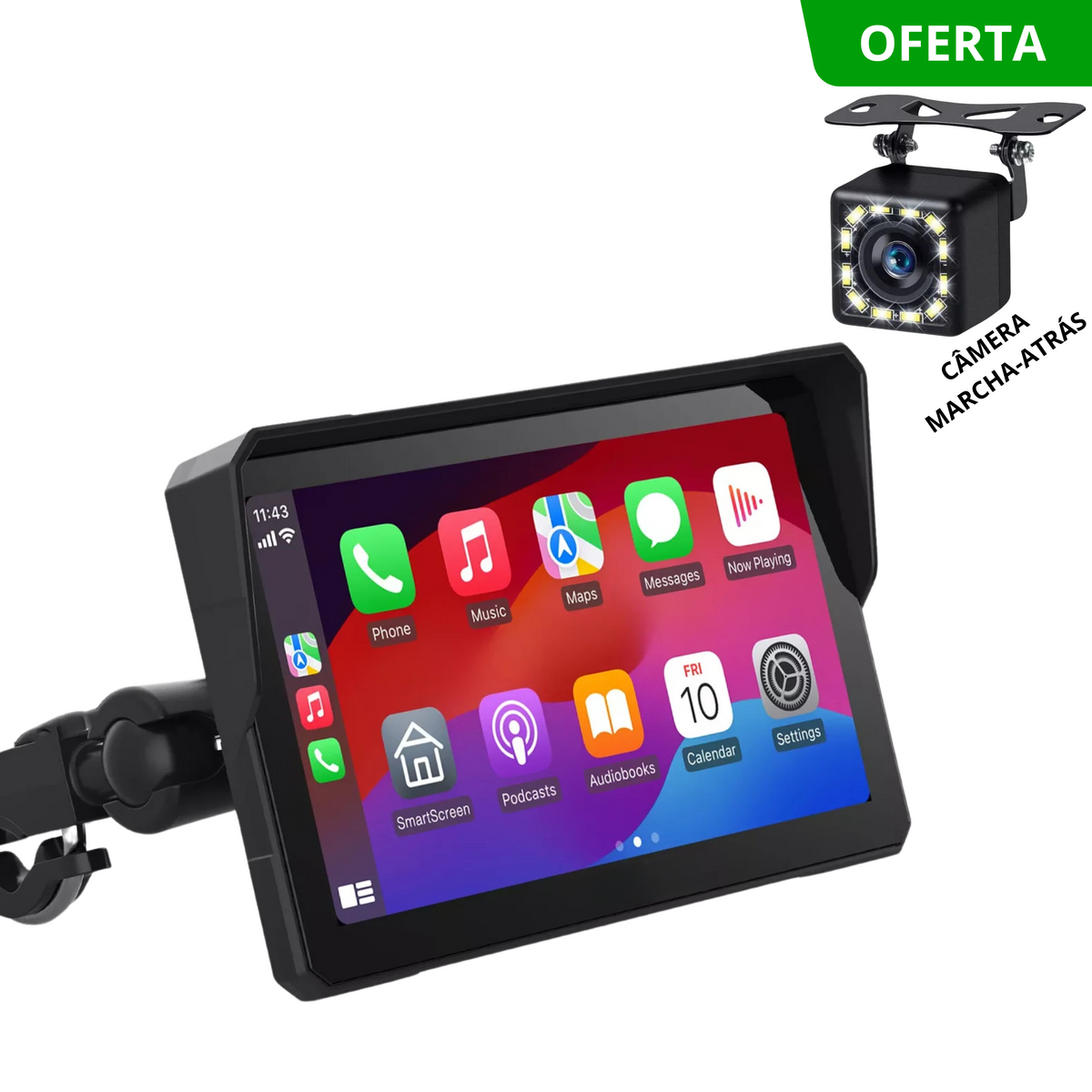 Ecrã CarPlay / AndroidAuto Portátil