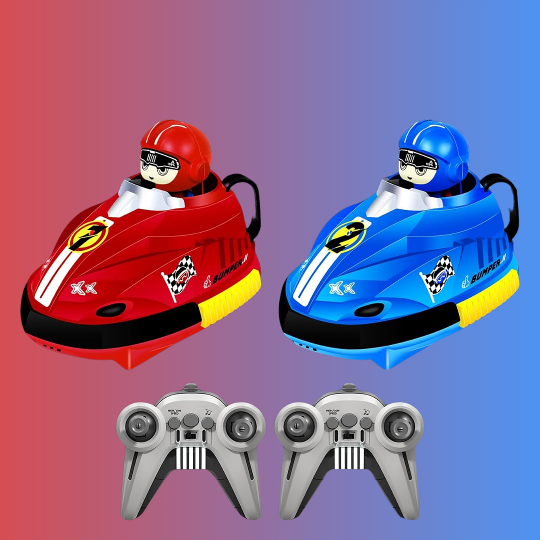 2 Carrinhos (Vermelho + Azul)