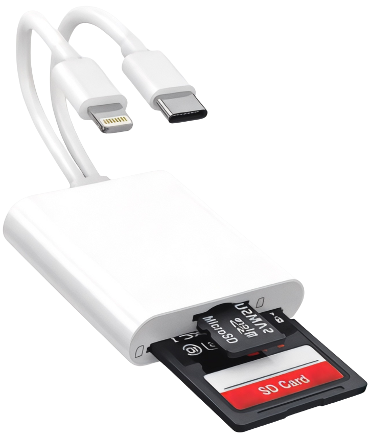 Capsule.pt - Leitor de cartões Lightning e USB-C