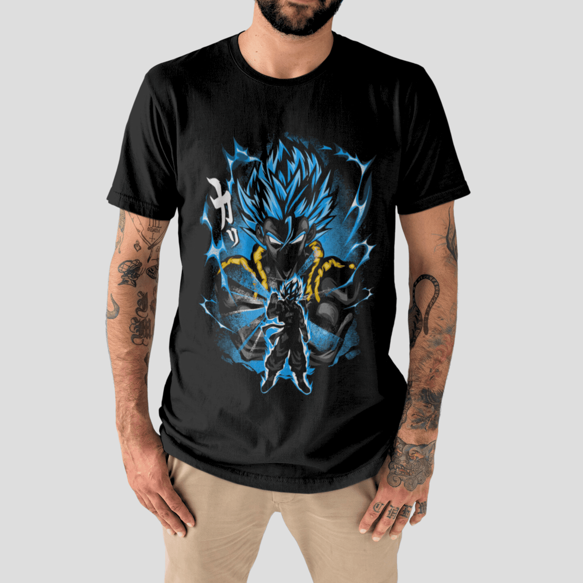 T-shirt Dragon Ball "Shadow Warriors" - Gogeta Blue - Capsule.pt