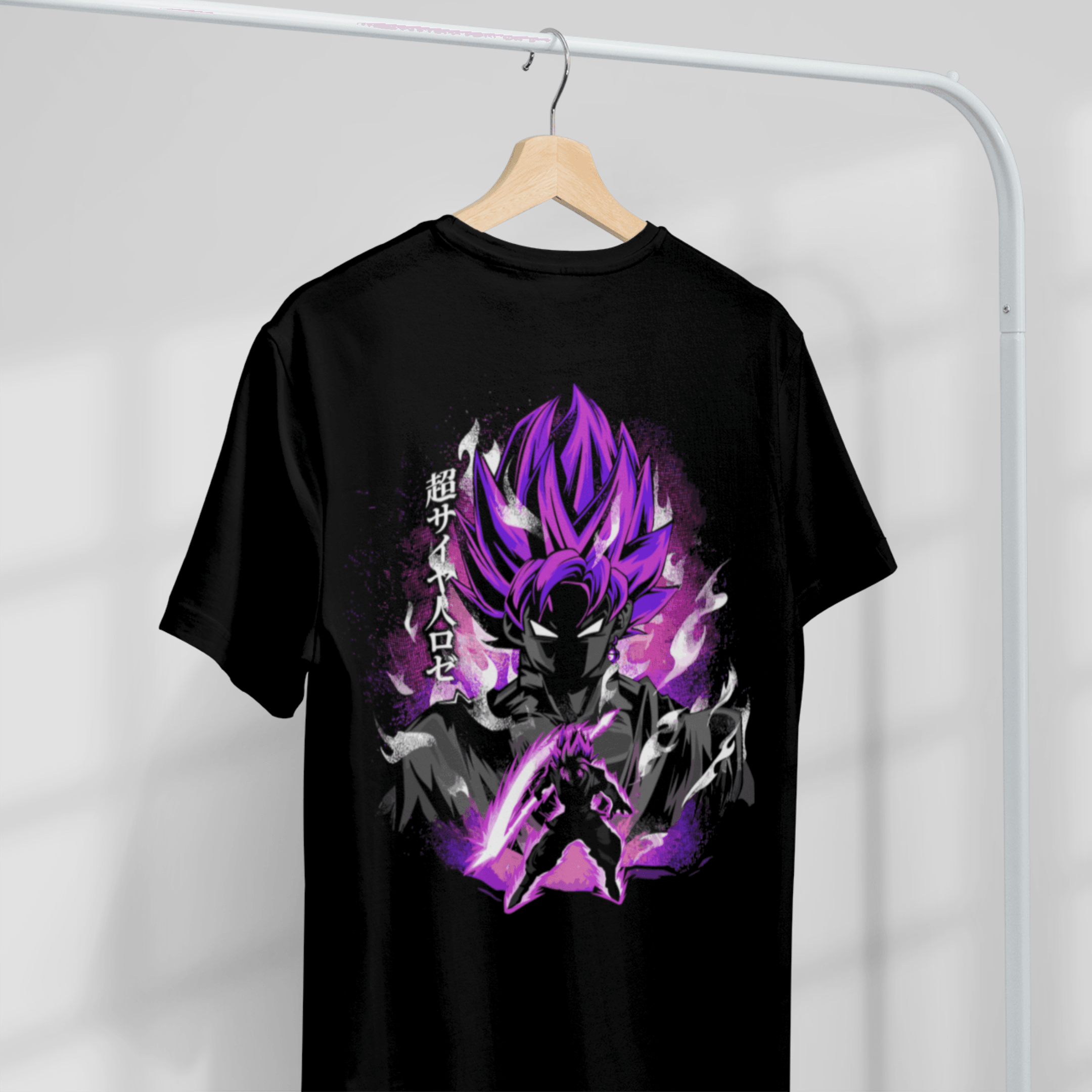 T-shirt Dragon Ball "Shadow Warriors" - Goku Black Super Saiyan Rosé - Capsule.pt