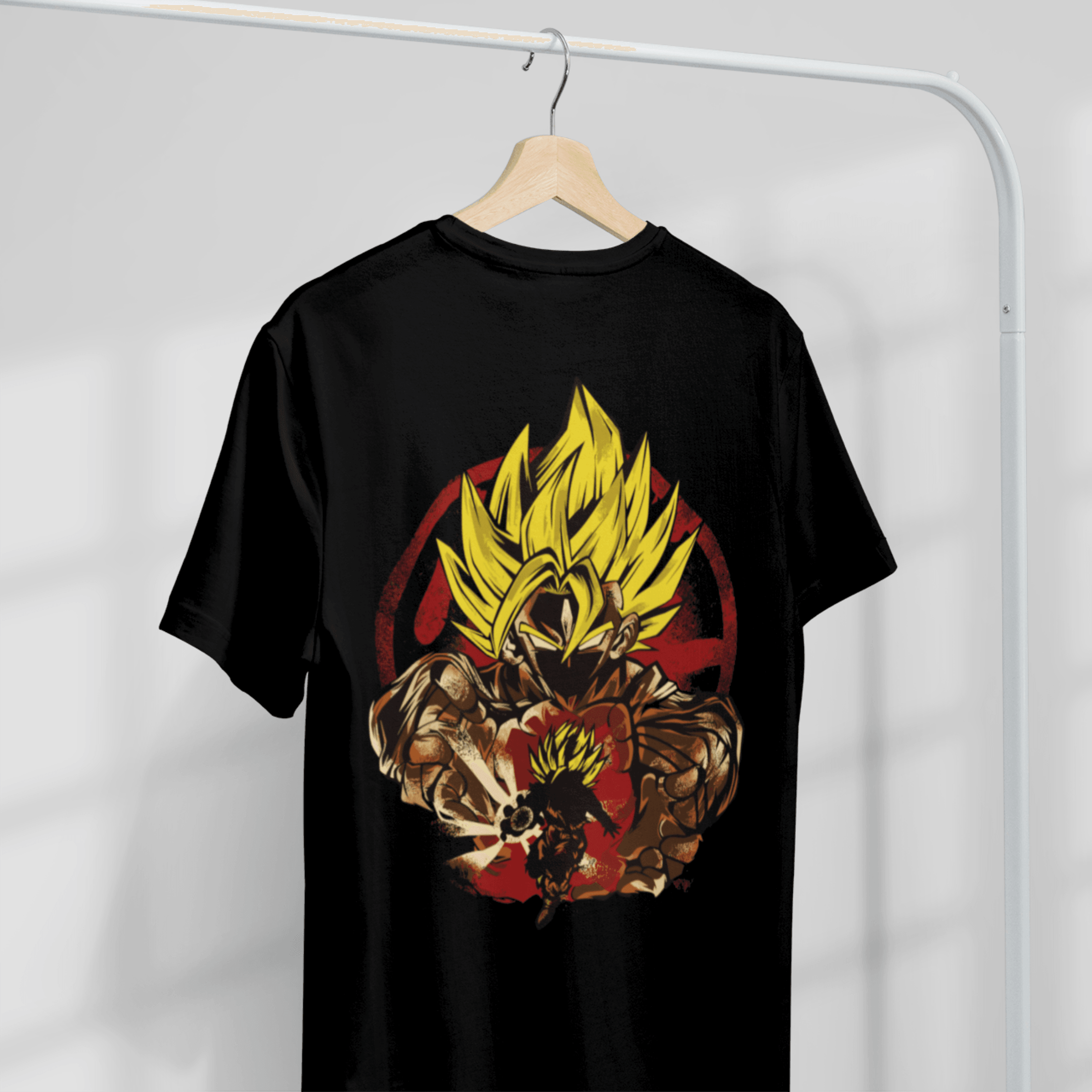 T-shirt Dragon Ball "Shadow Warriors" - Goku Super Saiyan - Capsule.pt