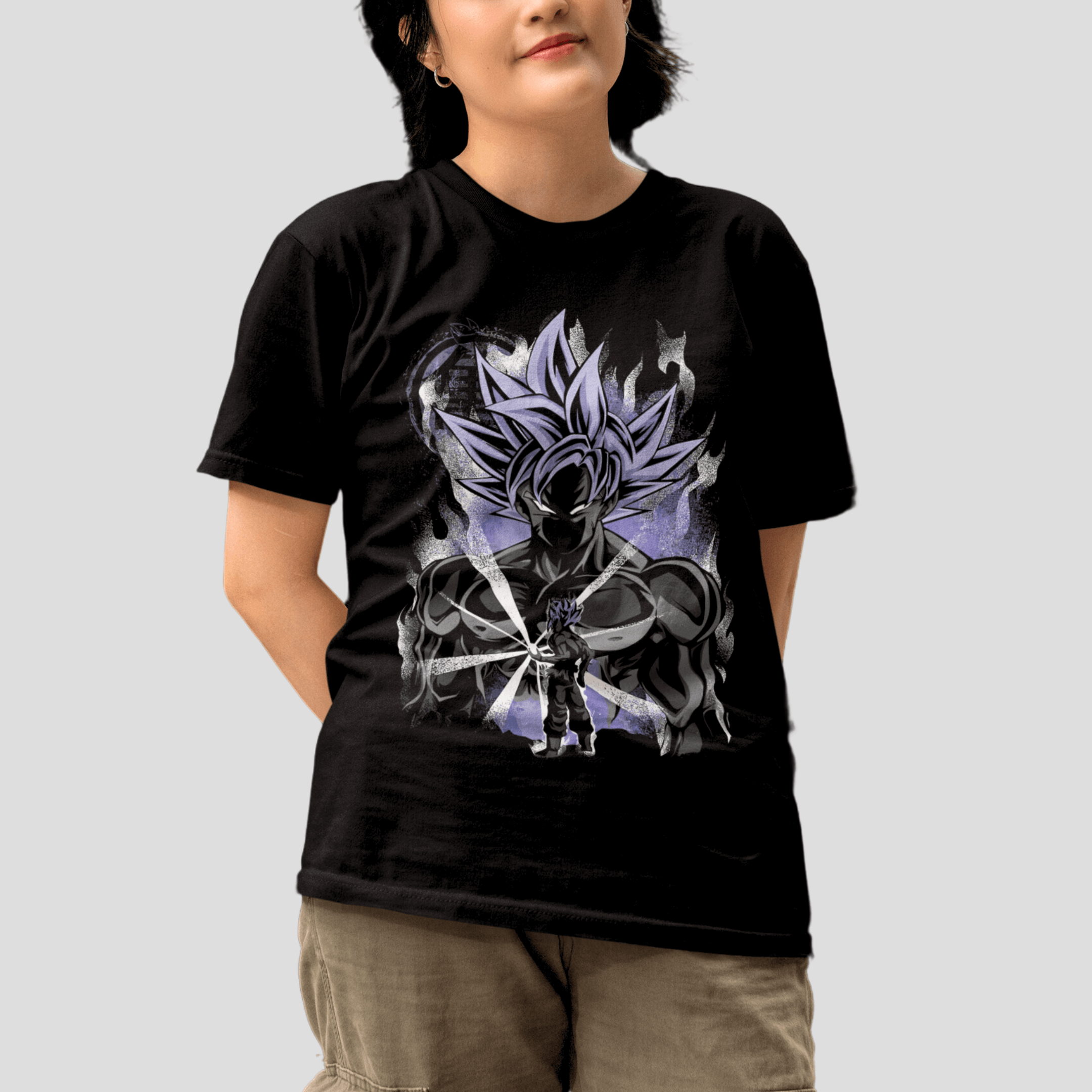 T-shirt Dragon Ball "Shadow Warriors" - Goku Ultra Instinct - Capsule.pt