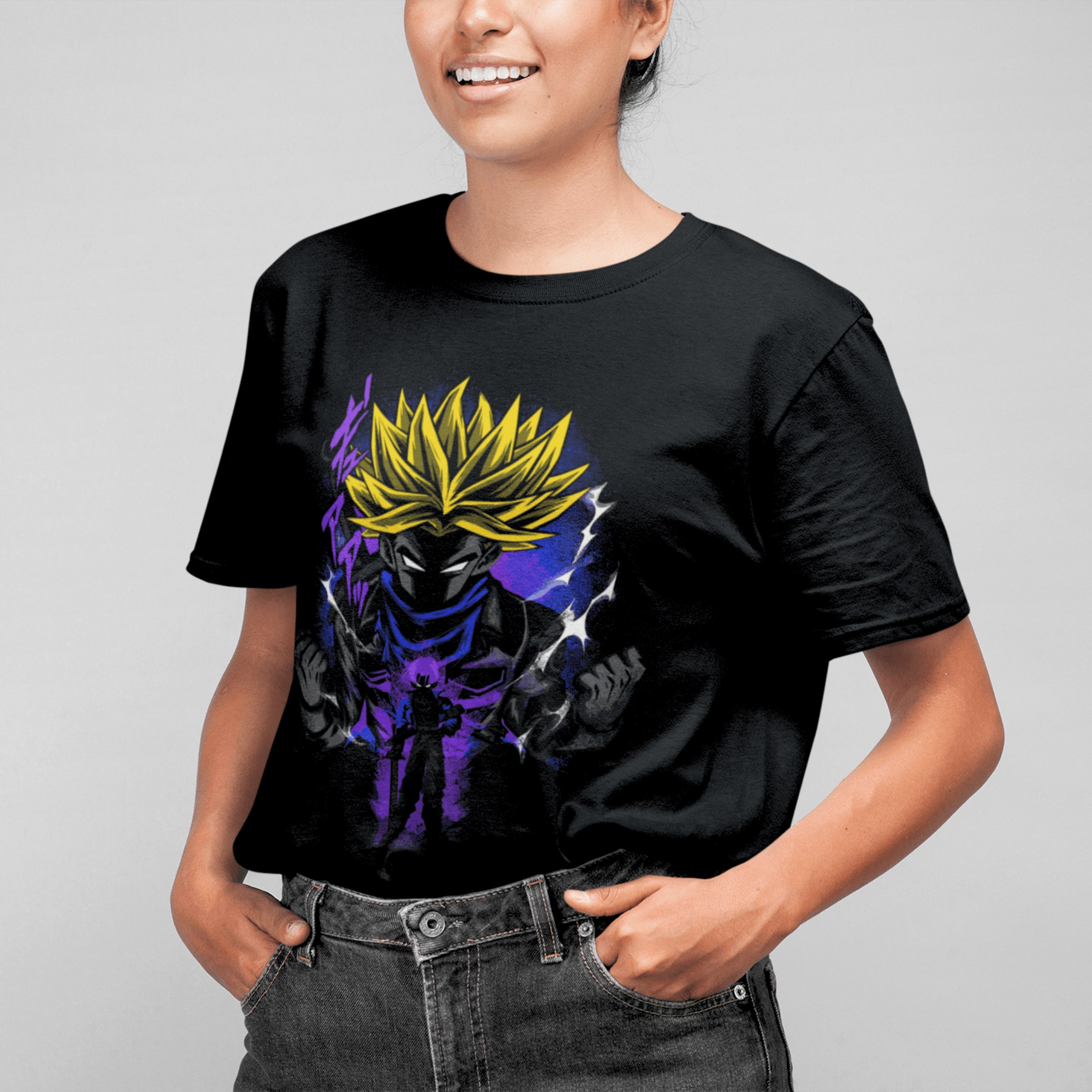 T-shirt Dragon Ball "Shadow Warriors" - Trunks Super Saiyan - Capsule.pt