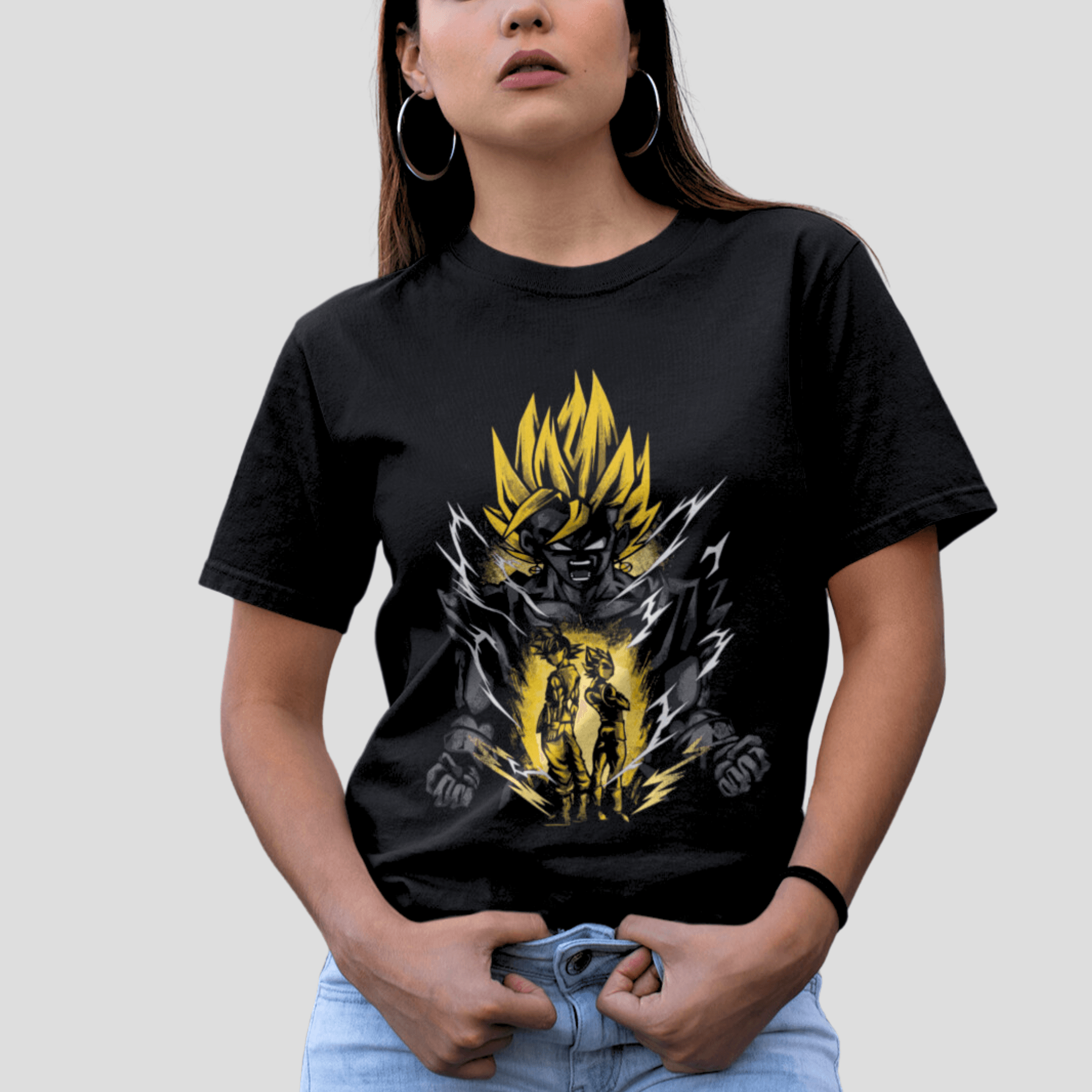 T-shirt Dragon Ball "Shadow Warriors" - Vegito Super Saiyan - Capsule.pt
