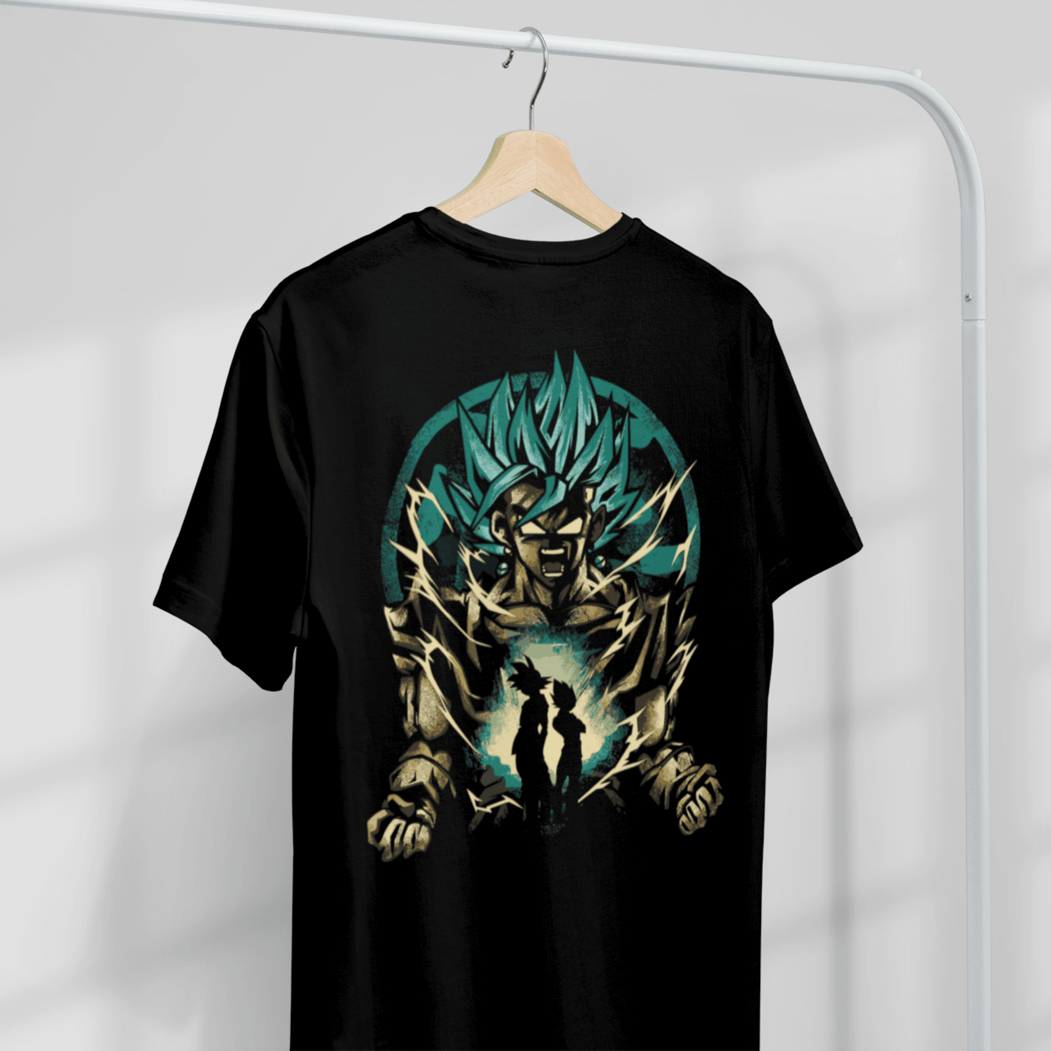 T-shirt Dragon Ball "Shadow Warriors" - Vegito Super Saiyan Blue - Capsule.pt