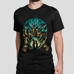 T-shirt Dragon Ball "Shadow Warriors" - Vegito Super Saiyan Blue - Capsule.pt