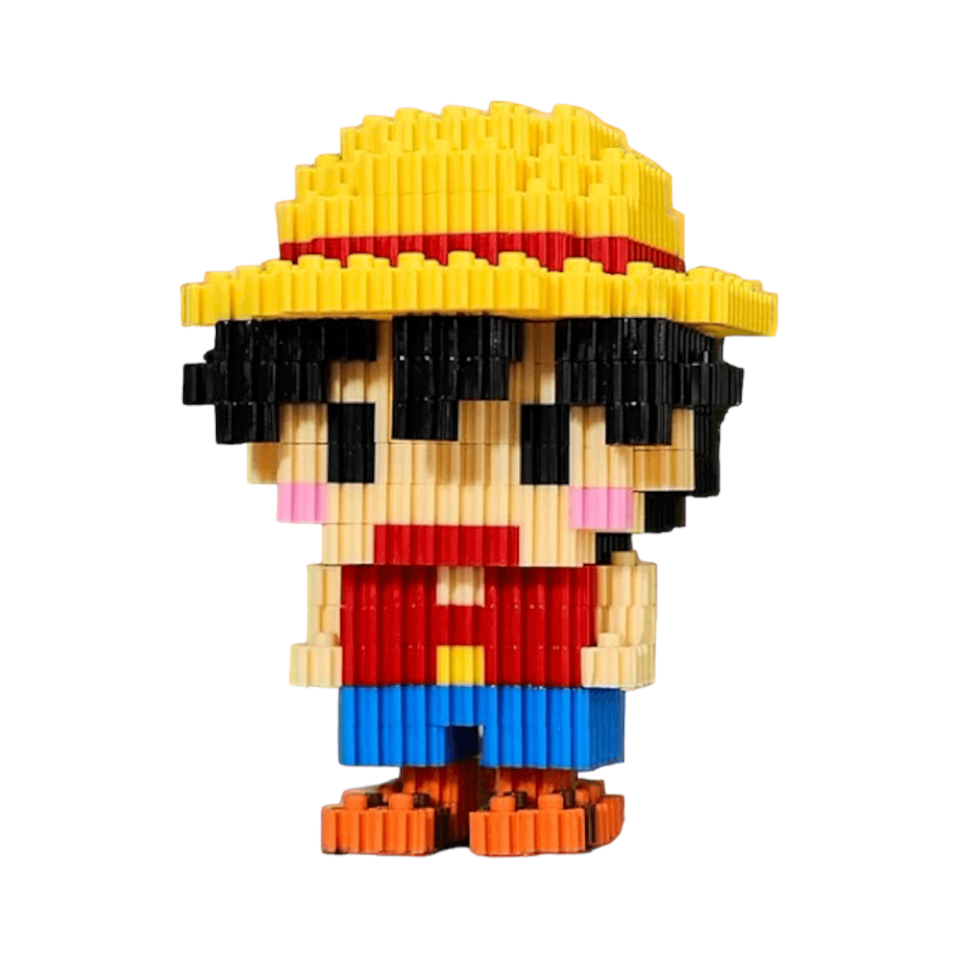 Blocos de Construção One Piece - Monkey D. Luffy - 8 cm - Capsule.pt