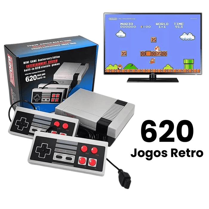 Consola Retro para TV - 620 Jogos