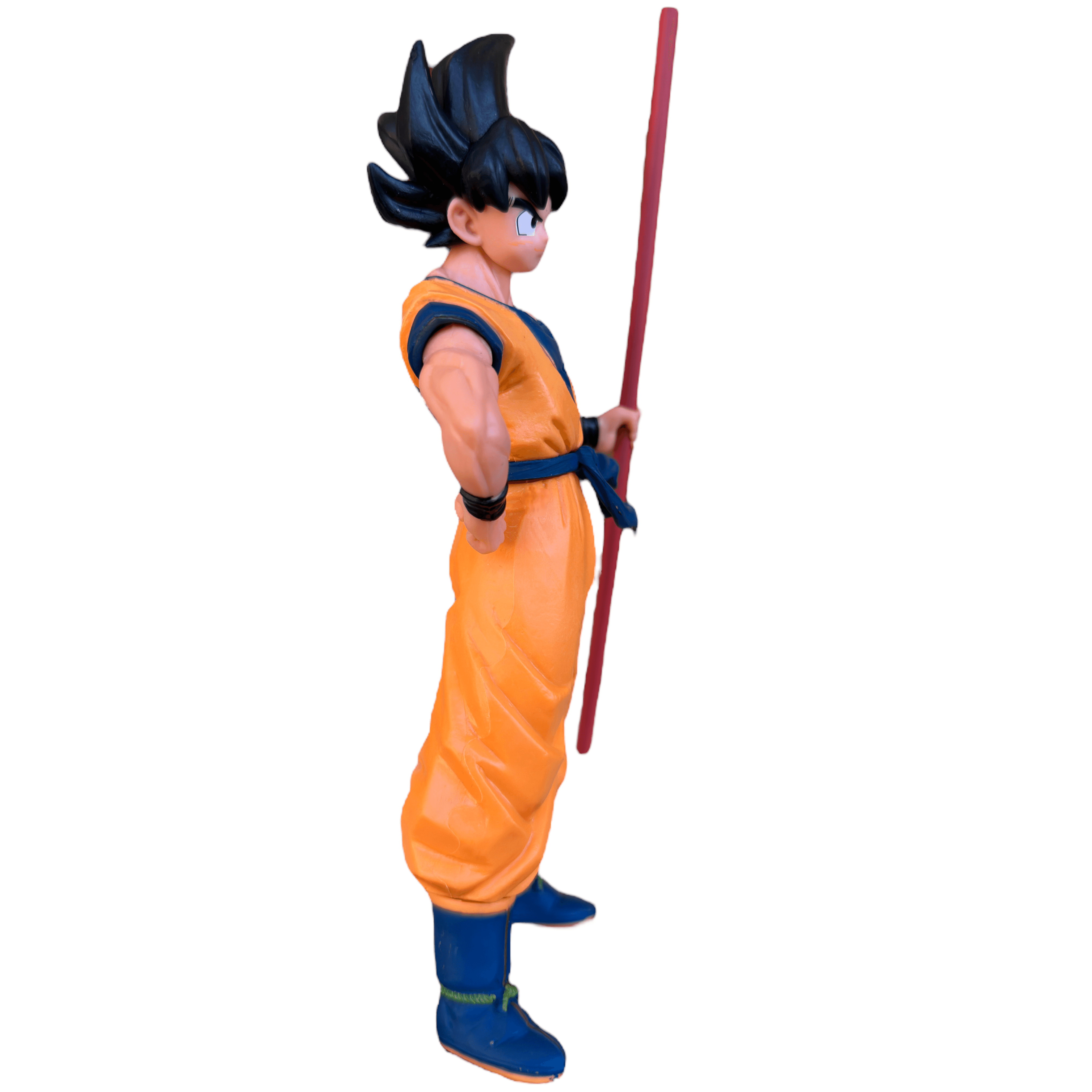 Figura Dragon Ball - Son Goku com Bastão Mágico - 21 cm - Lateral