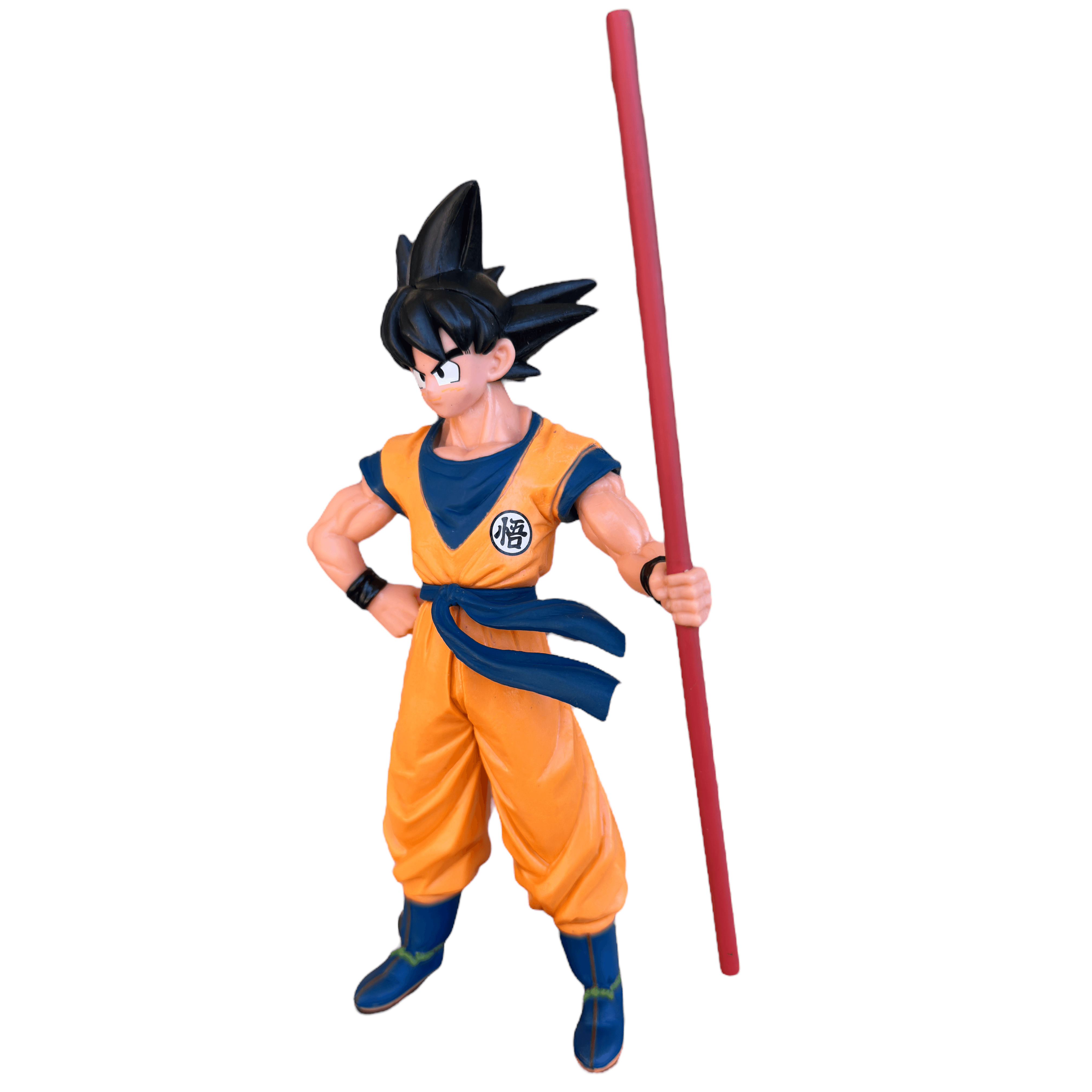 Figura Dragon Ball - Son Goku com Bastão Mágico - 21 cm - Perfil