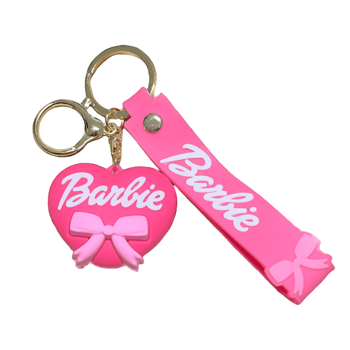 Porta-Chaves Barbie - Coração Rosa e Branco - Capsule.pt