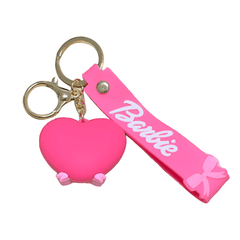 Porta-Chaves Barbie - Coração Rosa e Branco - Capsule.pt